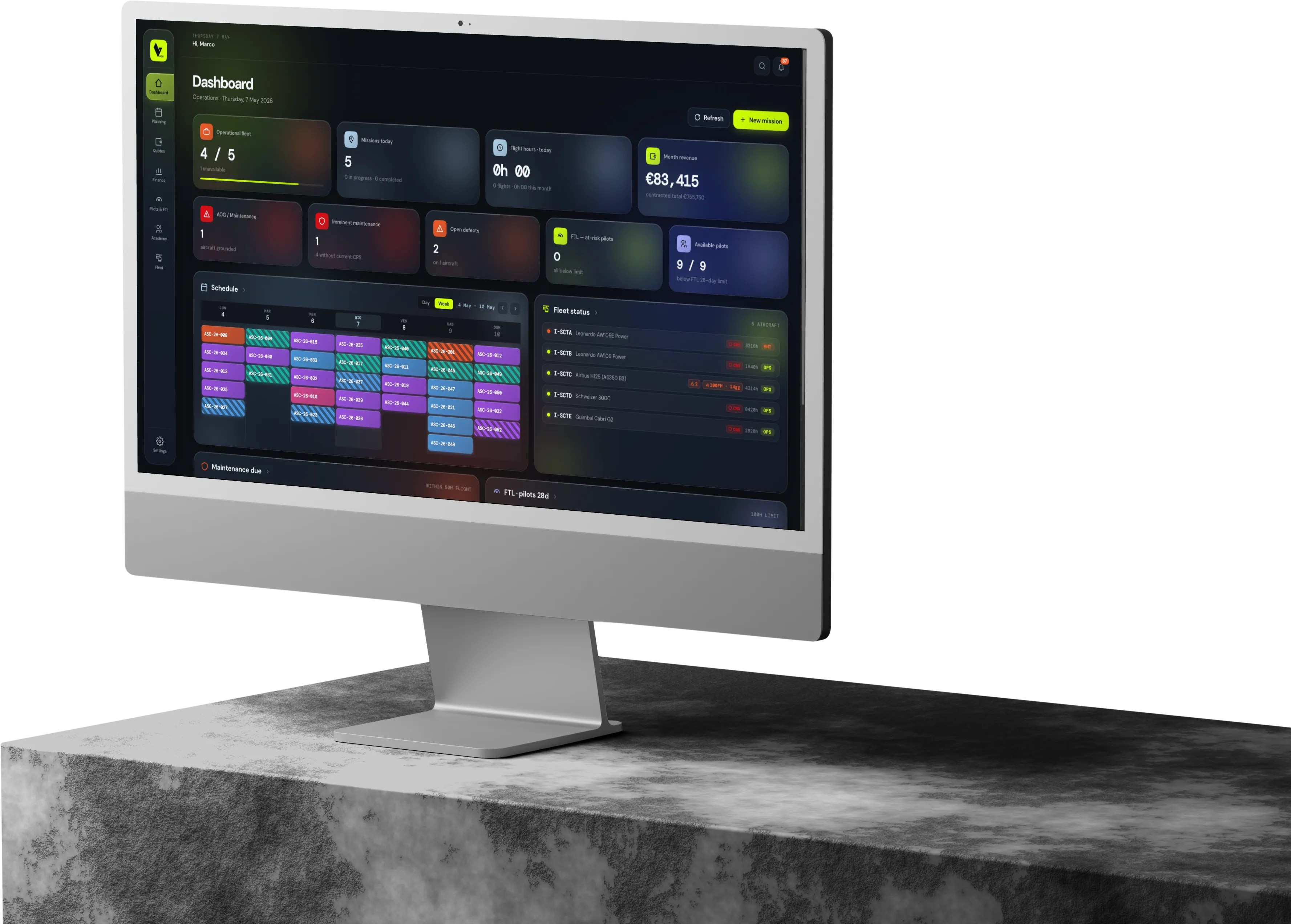 Levaris Ops on iMac